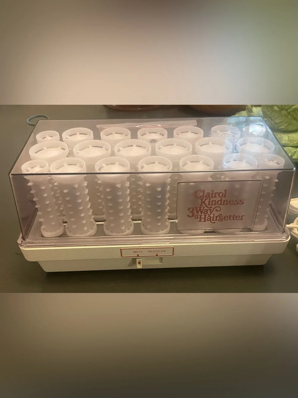 Clairol Kindness 3-Way Hairsetter Hot Rollers Set w/ Case, White Travel